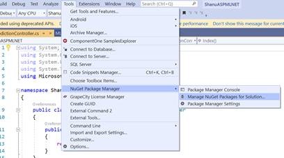 Nuget package manager